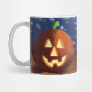 Jack O&amp;amp;#39;lantern on Porch at Night Mug